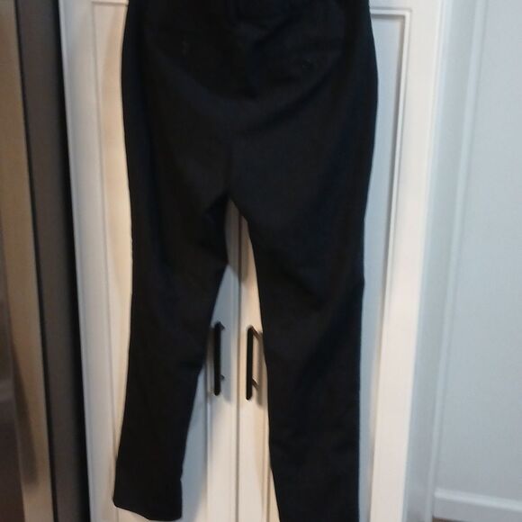 Theory Testra 2B Wool Straight Leg Pants In Black - Picture 9 of 10